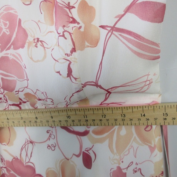 Ann Taylor 100% Silk Cami Dress 4 Pink Floral Hawaiian Slip Summer VtG Y2K 290 - Picture 13 of 13
